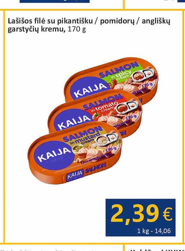 Lašišos filė su pikantišku / pomidorų / angliškų garstyčių kremu, 170 g
