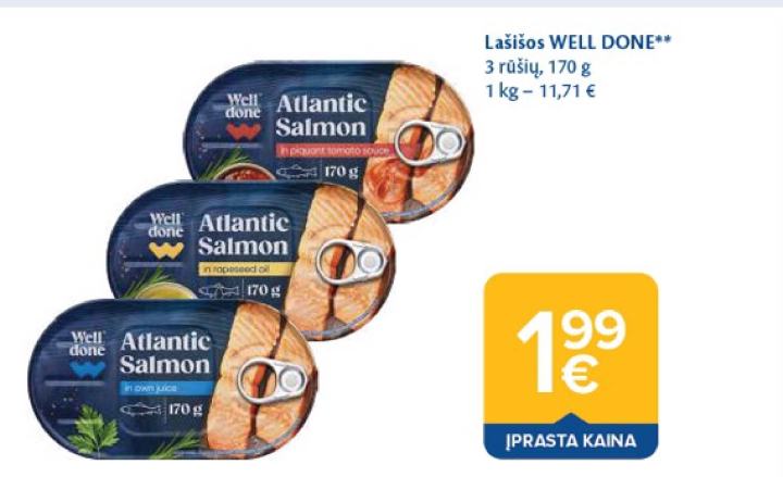 Lašišos WELL DONE, 170 g