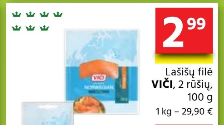 Lašišų filė VIČI, 100 g