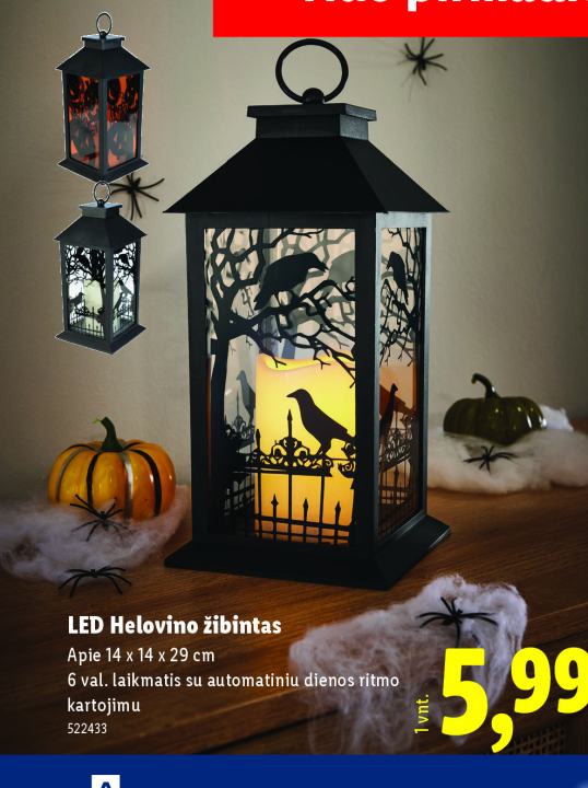 LED Helovino žibintas