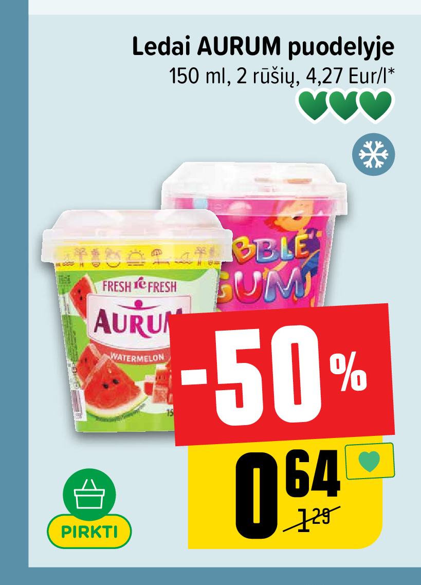 Ledai AURUM puodelyje, 150 ml