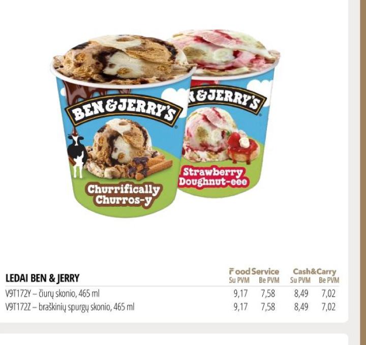 LEDAI BEN & JERRY, 465 ml