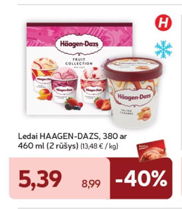 Ledai HAAGEN-DAZS, 460 ml