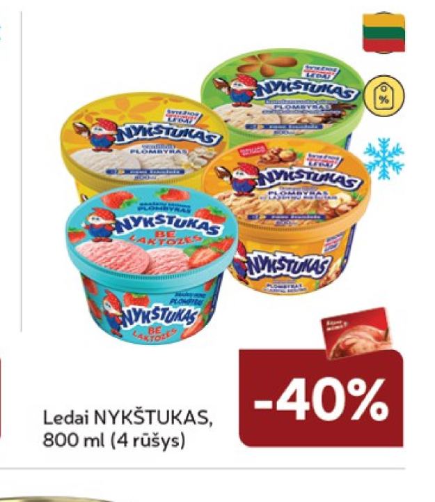 Ledai NYKŠTUKAS, 800 ml