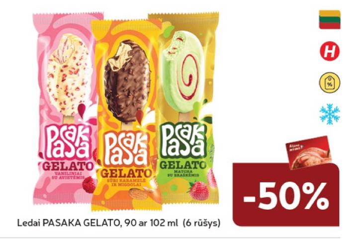 Ledai PASAKA GELATO, 102 ml