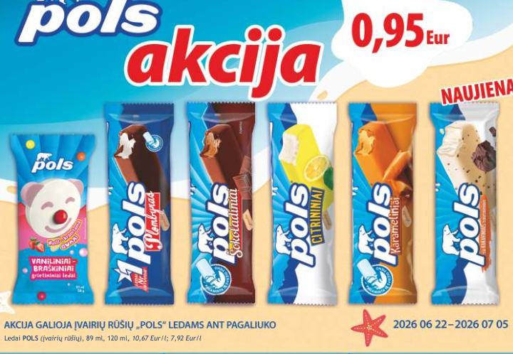 Ledai POLS (įvairių rūšių), 89 ml