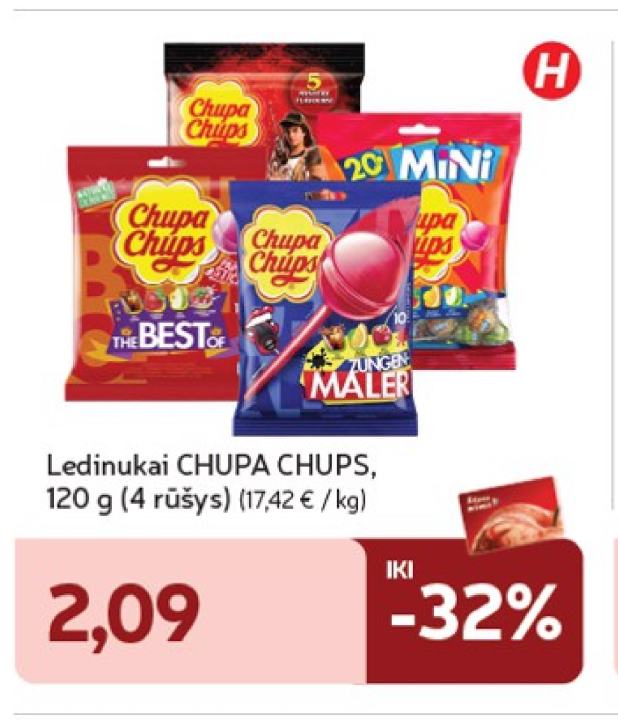 Ledinukai CHUPA CHUPS, 120 g