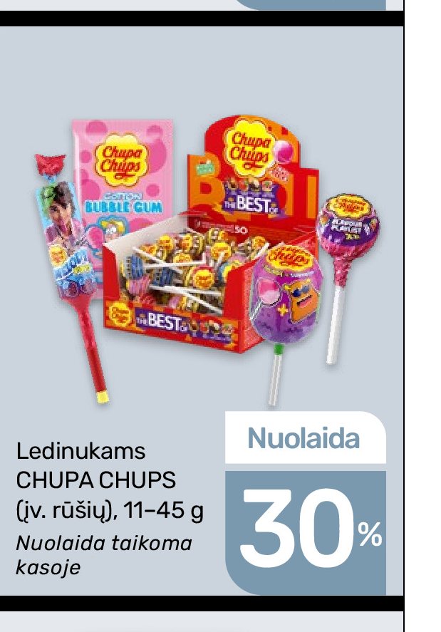 Ledinukams CHUPA CHUPS, 45 g
