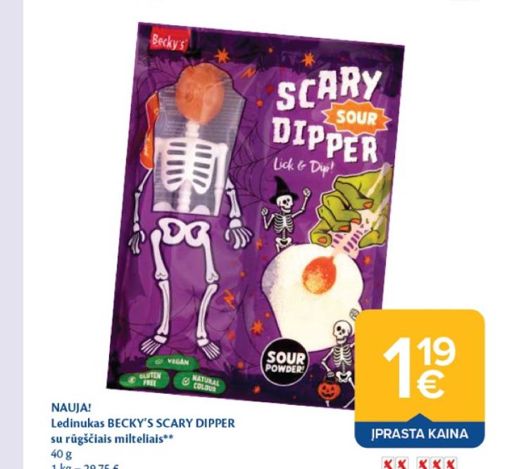 Ledinukas BECKY'S SCARY DIPPER, 40 g