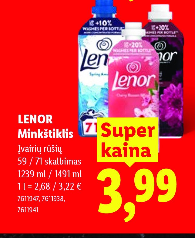 LENOR Minkštiklis, 1239 ml