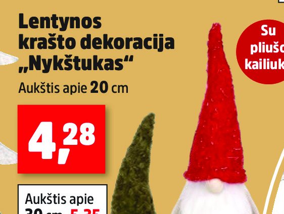 Lentynos krašto dekoracija „Nykštukas“, 20 cm