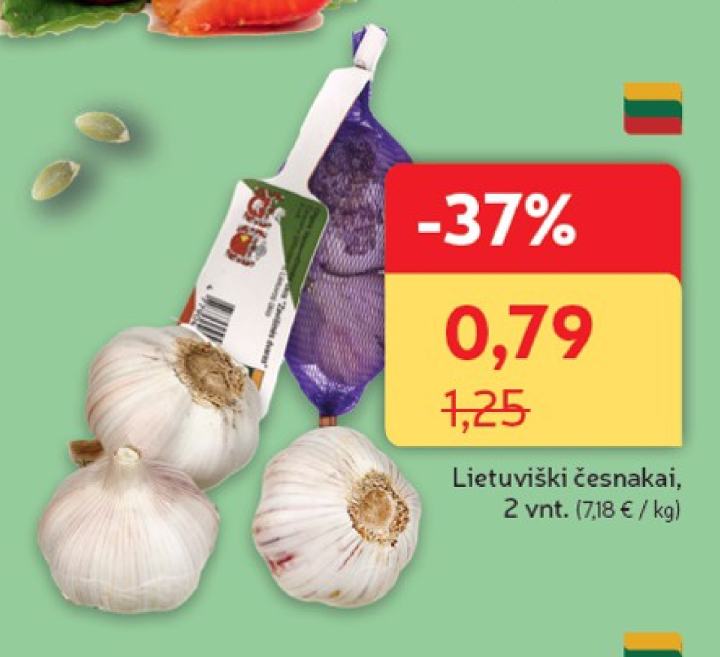 Letuviški česnakai, 2 vnt
