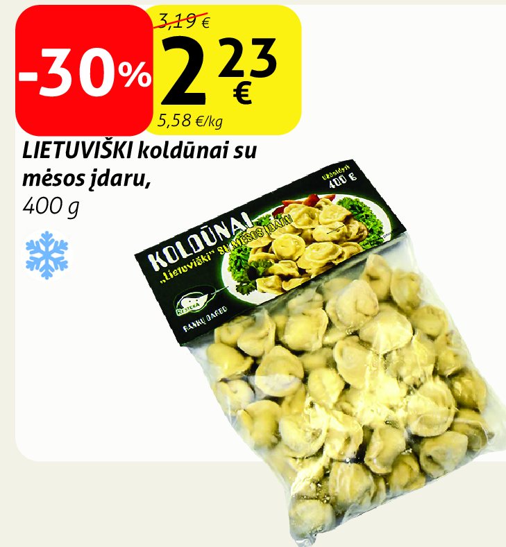 LIETUVIŠKI koldūnai su mėsos įdaru, 400 g