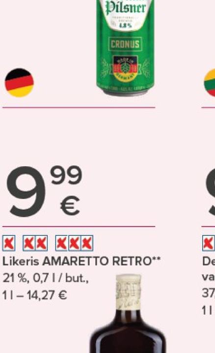 Likeris AMARETTO RETRO, 0.7 l