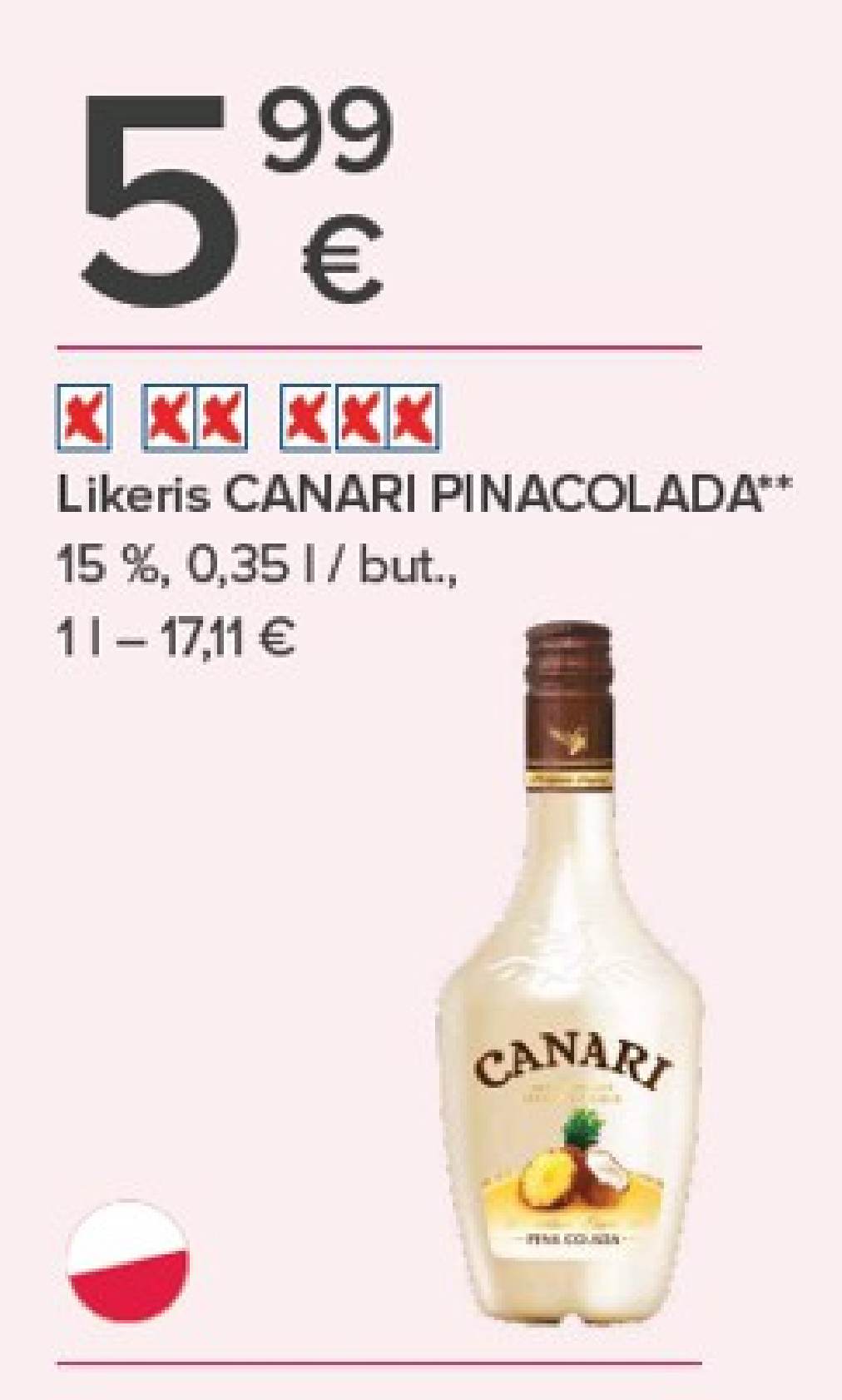 Likeris CANARI PINACOLADA, 0.35 l