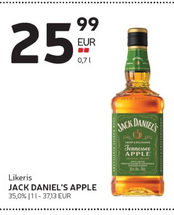 Likeris JACK DANIEL'S APPLE, 0.7 l
