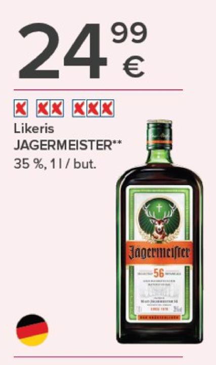 Likeris JAGERMEISTER, 1 l
