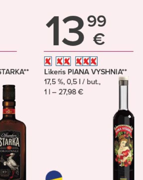Likeris PIANA VYSHNIA, 0.5 l
