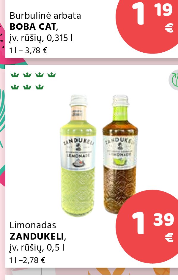 Limonadas ZAN DUKE LI, 0.5 l