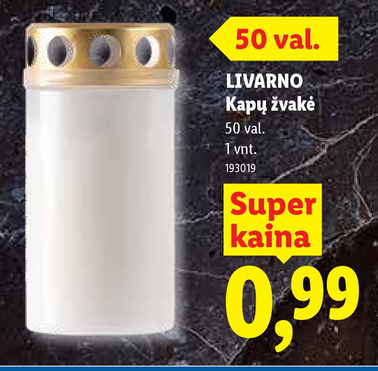 LIVARNO Kapų žvakė, 1 vnt