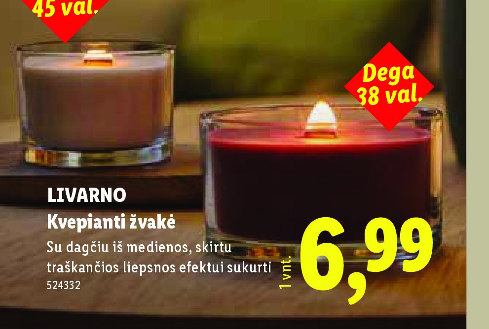 LIVARNO Kvepianti žvakė, 1 vnt