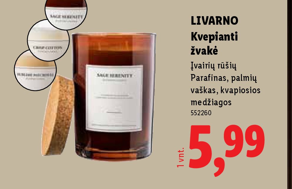 LIVARNO Kvepianti žvakė