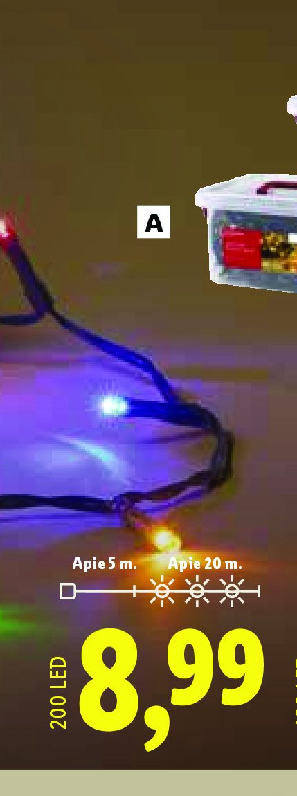 LIVARNO LED lempučių girlianda, 5 m