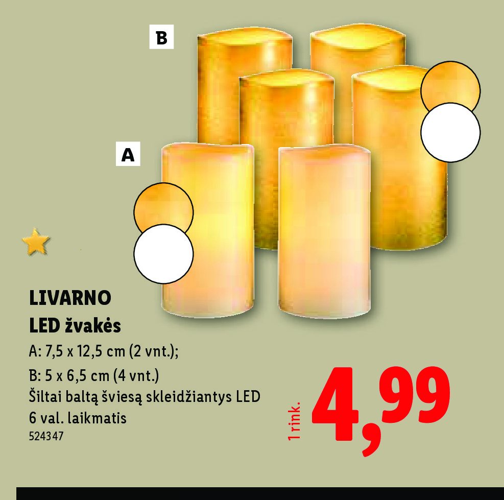 LIVARNO LED žvakės