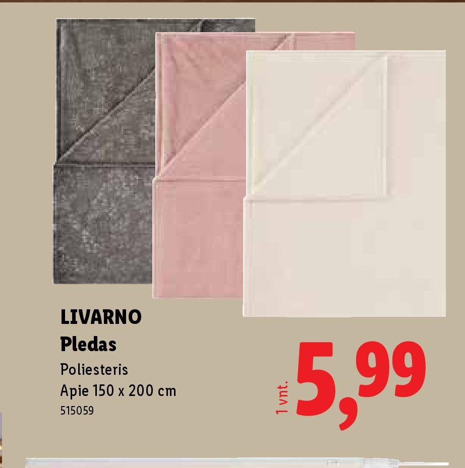 LIVARNO Pledas, 150 x 200 cm