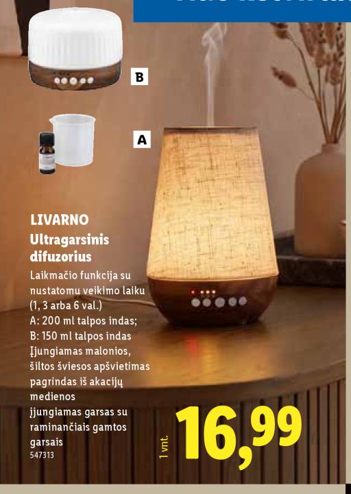 LIVARNO Ultragarsinis difuzorius, 200 ml