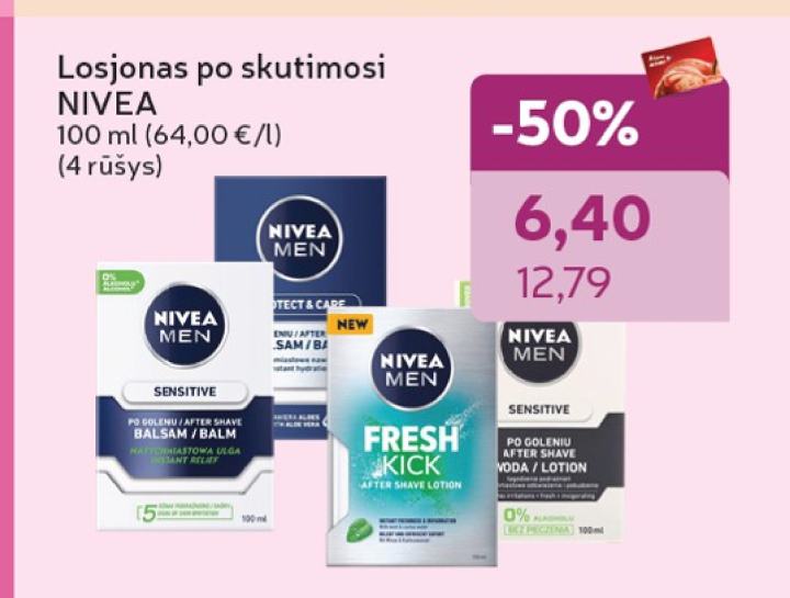 Losjonas po skutimosi NIVEA, 100 ml