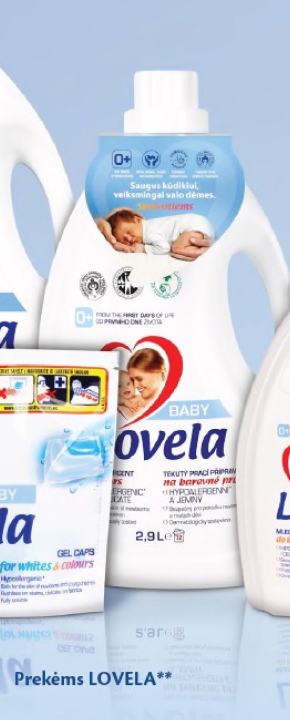 Lovela Baby Washing Milk for colors, 2.9 l