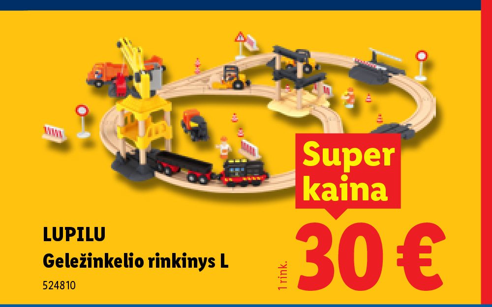 LUPILU Geležinkelio rinkinys L, 1 rink.