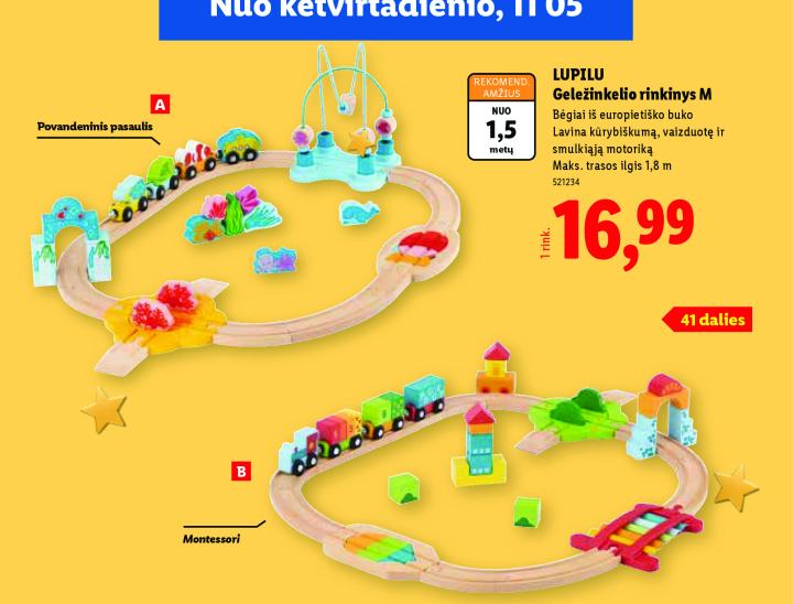 LUPILU Geležinkelio rinkinys M
