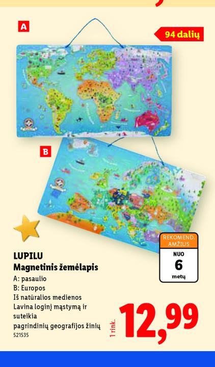 LUPILU Magnetinis žemėlapis