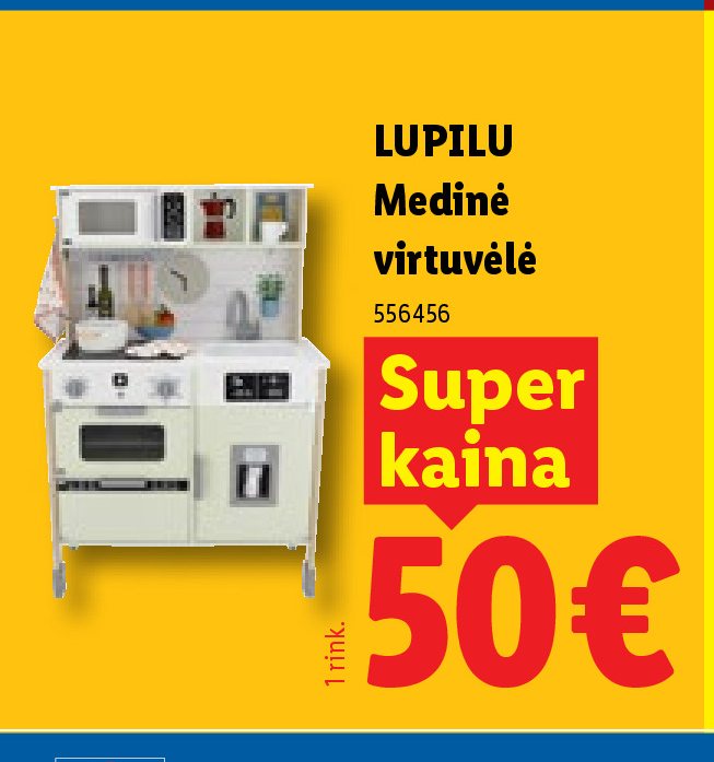 LUPILU Medinė virtuvėlė