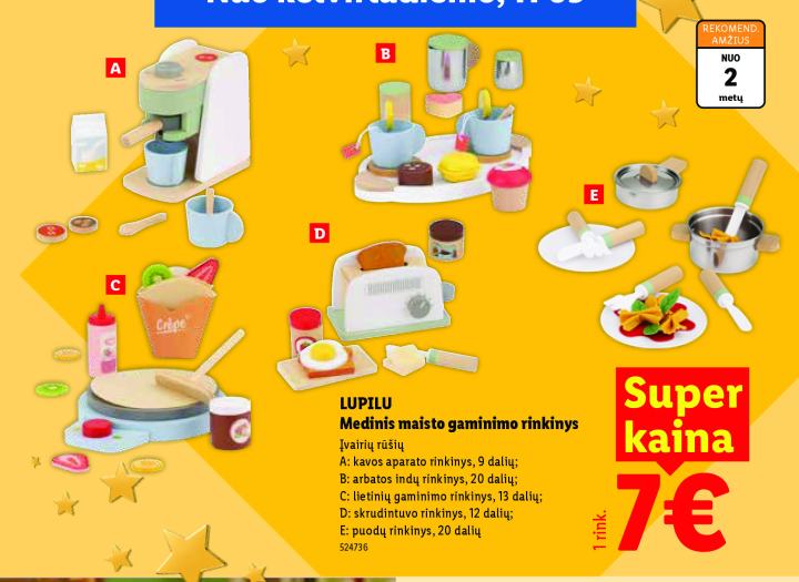 LUPILU Medinis maisto gaminimo rinkinys