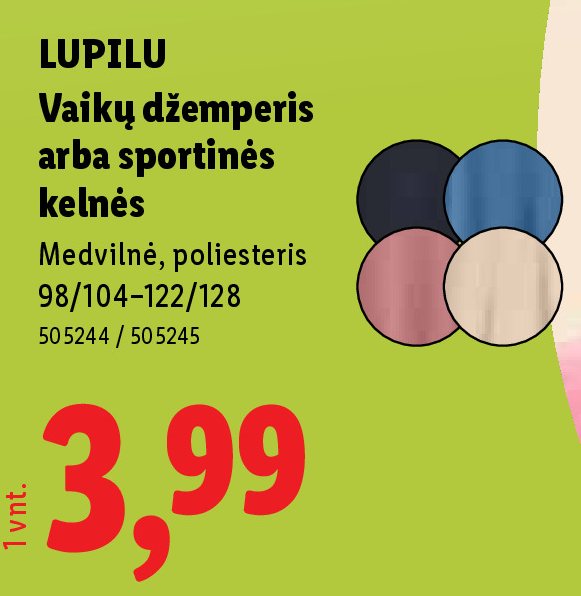 LUPILU Vaikų džemperis arba sportinės kelnės