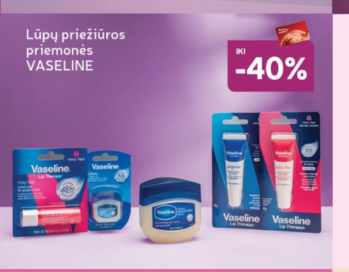Lūpų priežiūros priemonės VASELINE