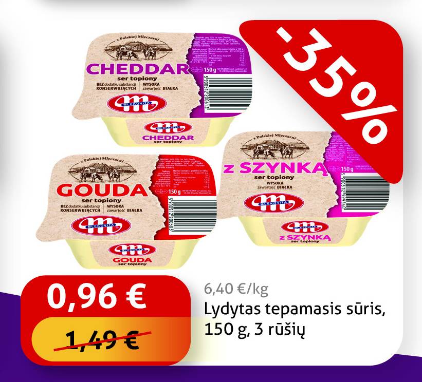 Lydytas tepamasis sūris, 150 g