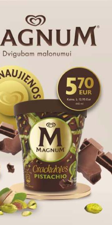 MAGNUM Crackles PISTACHIO, 440 ml