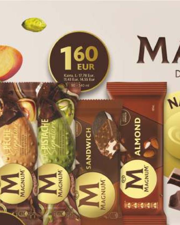 MAGNUM ice cream bars, 140 ml