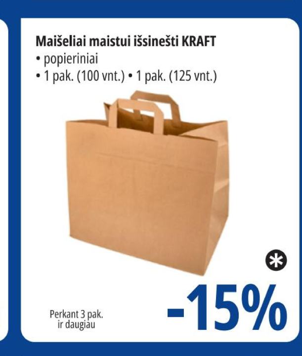 Maišeliai maistui išsinešti KRAFT, 1 pak.