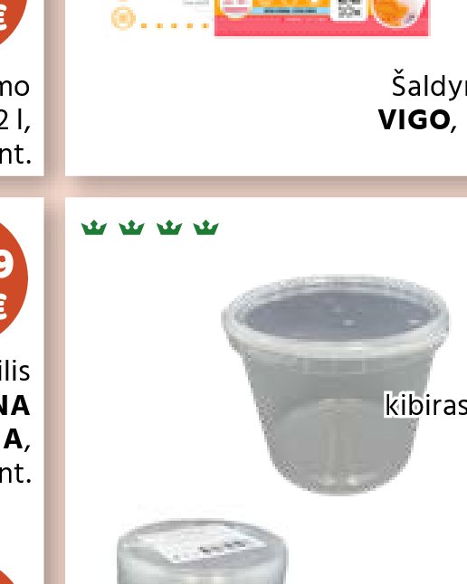 Maistinis kibiras su dangčiu, 3 l
