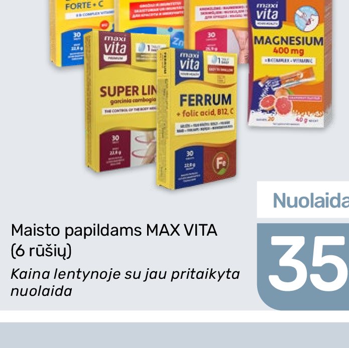 Maisto papildams MAX VITA