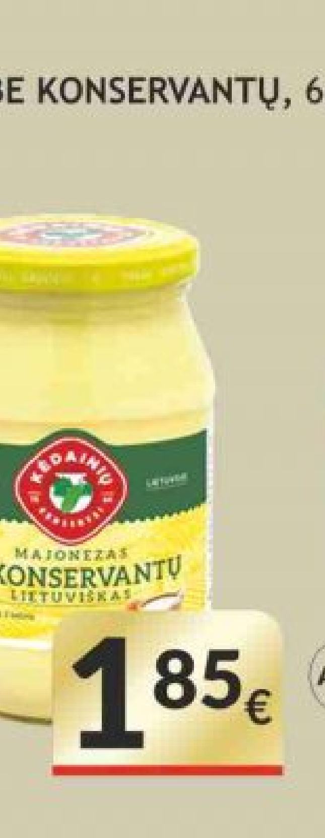 Majonezas BE KONSERVANTŲ, 430 g