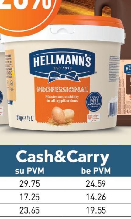 Majonezas HELLMANN'S professional, 5 l