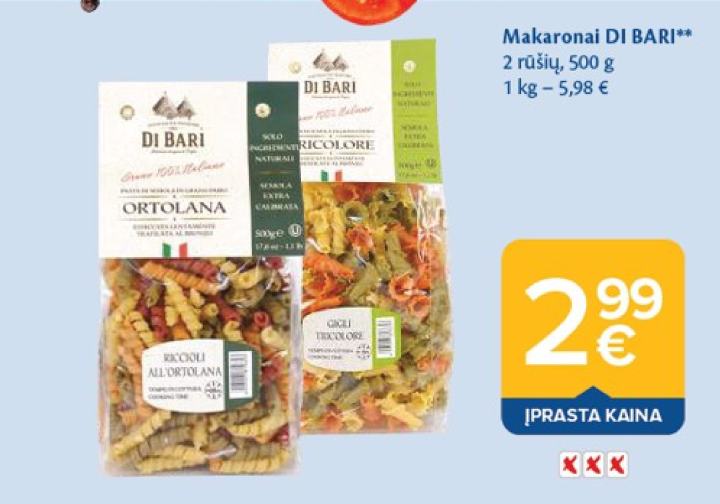 Makaronai DI BARI, 500 g