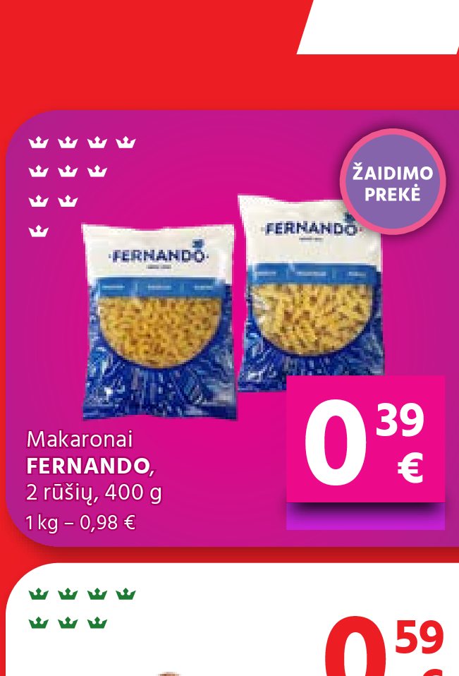 Makaronai FERNANDO, 400 g