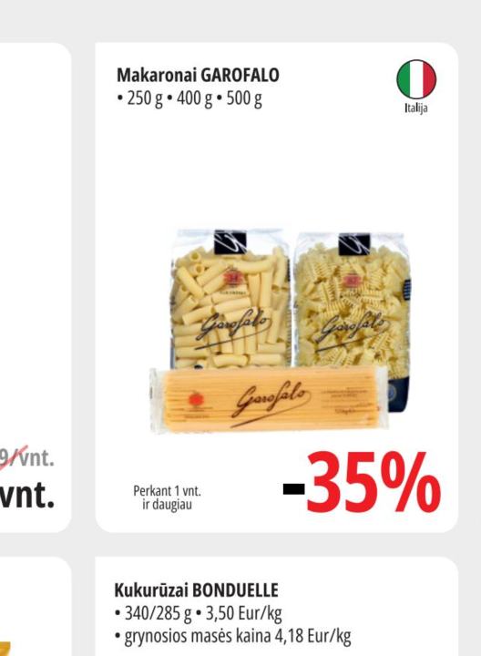 Makaronai GAROFALO, 250 g